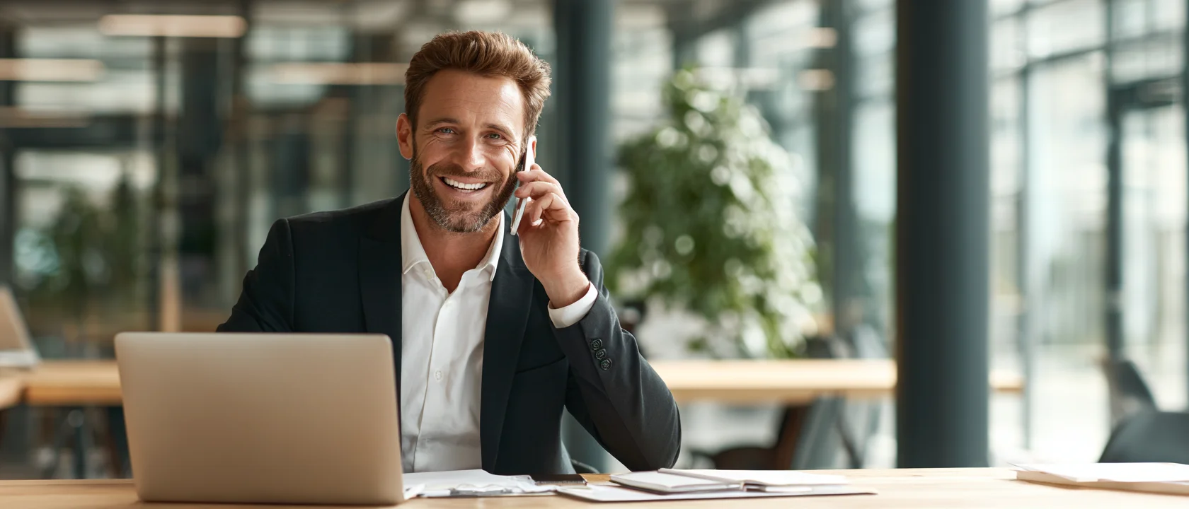 Stone Mountain business owner using a modern website strategy to attract more leads
