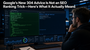 Technical SEO specialist reviewing Googlebot 304 Not Modified crawl responses
