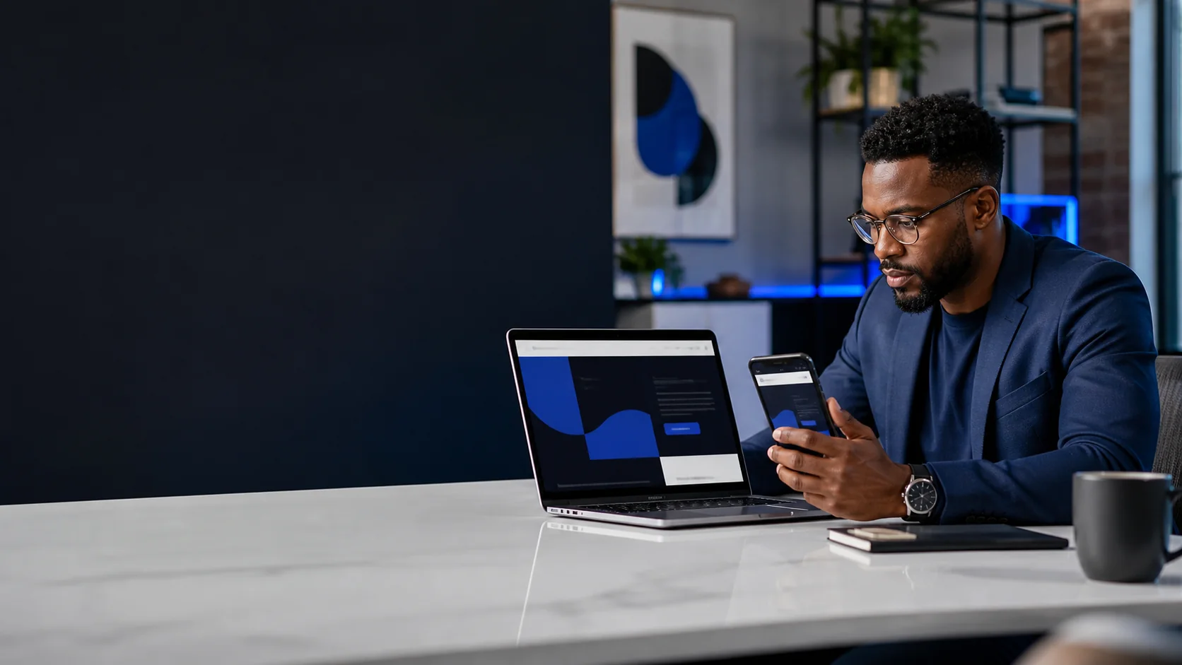 Atlanta landing page design displayed on desktop and mobile with a clear lead-generation call to action