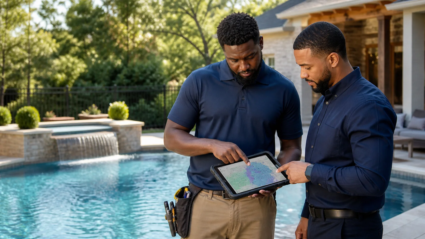 Atlanta pool contractor reviewing a local SEO and lead-generation strategy